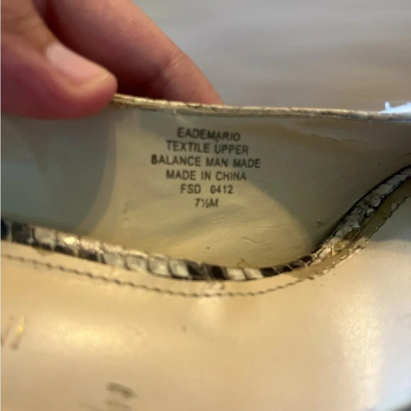 ENZO ANGIOLINI Platform Snakeskin Print Heels Size 7.5 Great Used Condit… - Picture 8 of 12